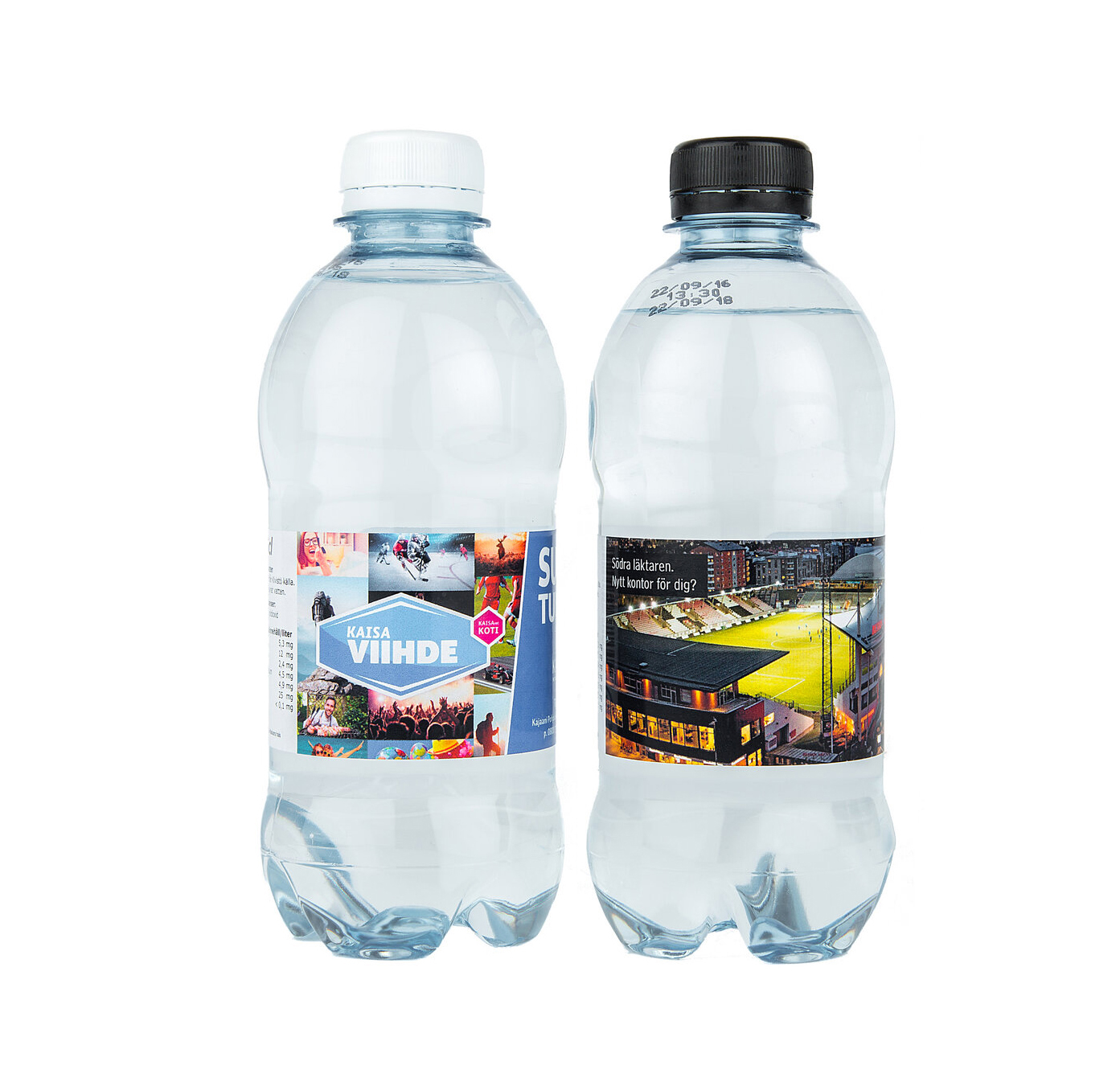 Kotimainen Kivistön lähdevesipullo omalla etiketillä