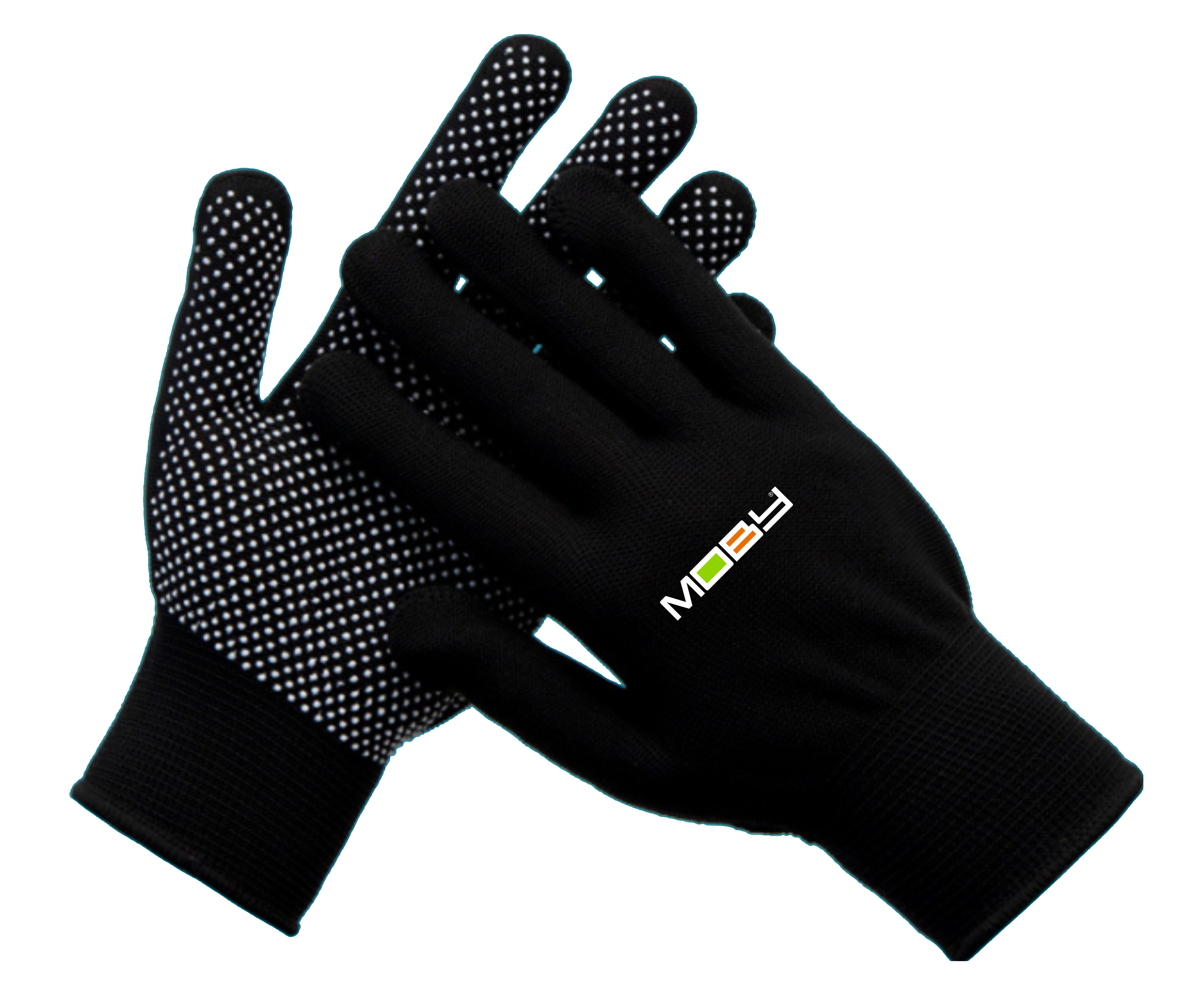 Näppylähanskat yleiskäsine logolla.