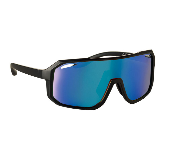 Peililinssit UV-400 aurinkolasit logolla. Urheilulliset aurinkolasit omalla logopainatuksella.